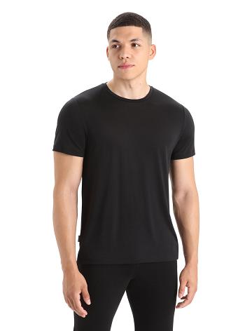 Black Icebreaker Merino Sphere II Short Sleeve Men's T Shirts | AU 1155TCEV